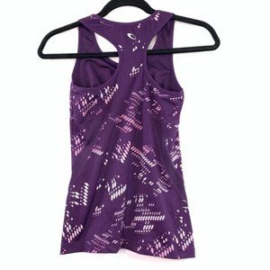 Tek Gear Xs Active Tank Top Sports Bra Purple XS